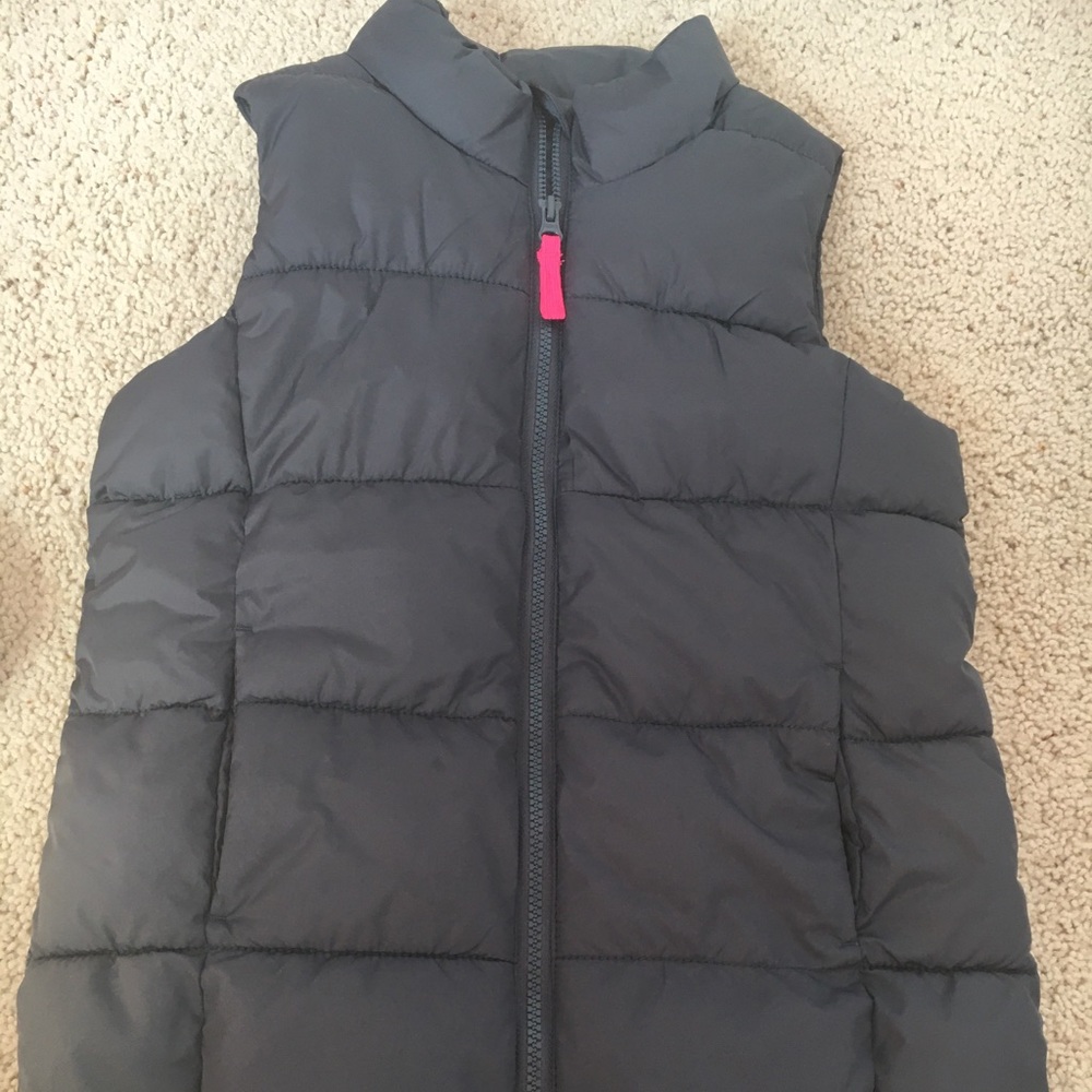 Old Navy Frost Free Puffer Vest - slate gray color